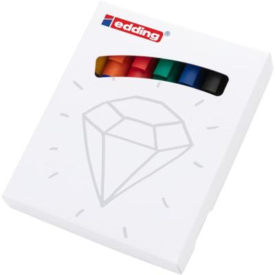 Edding 4-3033-7 Flipchartmarker Colourful 1.5 - 3 mm Zwart, Geel, Oranje, Rood, Groen, Blauw 1 set(s)