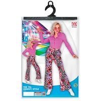 Flared Broek Paars 70&apos;s Groovy Dames - thumbnail