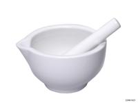 Vijzel keramiek dia 8 cm wit - thumbnail