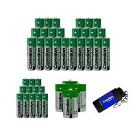 Camelion 10104000 - Super Heavy Duty batterijen, huishoudset 40-delig, inclusief zaklamp en sleutelhanger - thumbnail