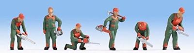 NOCH 15061 H0 Bosbouwarbeiders figuren Geverfd, Staand
