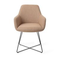 Jesper Home Eetkamerstoel 'Hiroo' Cross Black, kleur Whisper Wheat - thumbnail