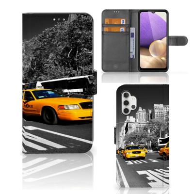 Samsung Galaxy A32 4G | Flip Cover | New York Taxi | Portemonnee hoesje Samsung Galaxy A32 4G | Flip Cover | New York Taxi | Portemonnee hoesje