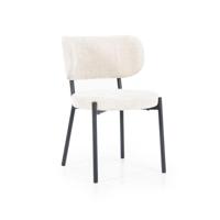 By-Boo Eetkamerstoel 'Oasis' Chenille, kleur Beige - thumbnail