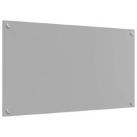 VidaXL Keuken spatscherm lichtgrijs 90 x 50 cm gehard glas - thumbnail