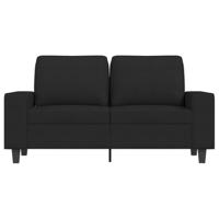 Tweezitsbank 120 cm stof zwart - thumbnail