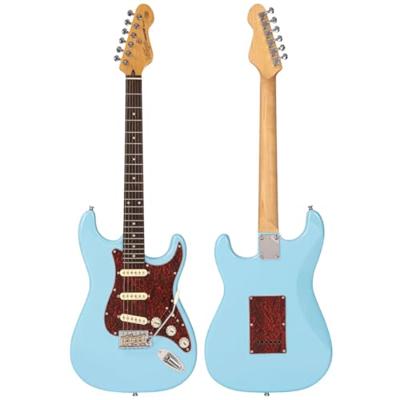 Vintage V60LB Coaster Series Laguna Blue elektrische gitaar - thumbnail