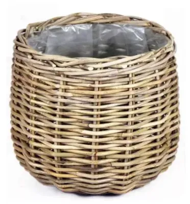 Mand rond Antiek Grijs 38x33cm