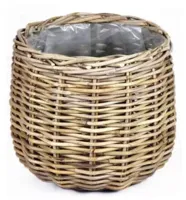 Mand rond Antiek Grijs 38x33cm - thumbnail