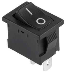 Enzo Wipschakelaar 1p aan-uit klein zwart 7430710