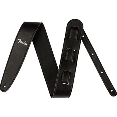 Fender Vegan Leather Strap gitaarband zwart 6.3 cm