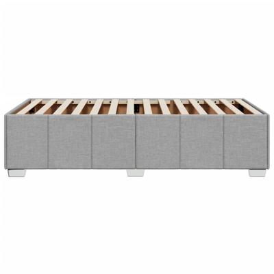 Bedframe zonder matras 80x200 cm stof lichtgrijs