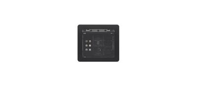 Kabelorganizer Kramer TBUS-1N Zwart Aluminium