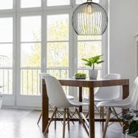 Mexlite Hanglamp aureole 3068zw zwart - thumbnail
