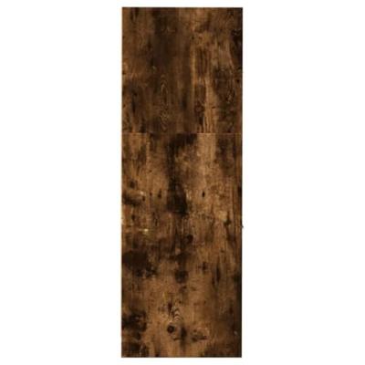 Apothekerskast 30x41x118 cm bewerkt hout gerookt eikenkleurig - thumbnail