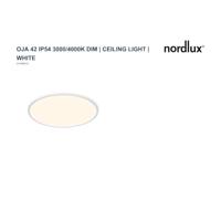 Nordlux LED Plafonniere Oja 42 wit 24W 3000K/ 4000K 42cm - 4802329 - thumbnail