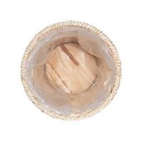 QUVIO Bloempot geweven op driepoot - S - thumbnail