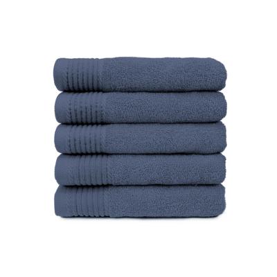 The One Handdoek 50x100 cm 450gram Denim Faded (5 stuks)