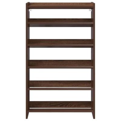 VidaXL Schoenenrek 60x25x100 cm bewerkt hout bruin eikenkleur