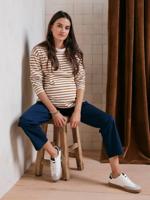 Chinobroek voor de zwangerschap marineblauw - thumbnail