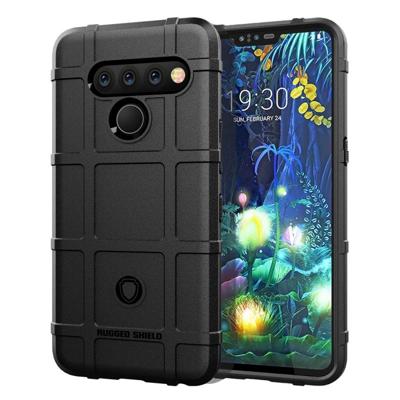 Volledige dekking schokbestendig TPU Case voor LG V50 ThinQ (zwart)