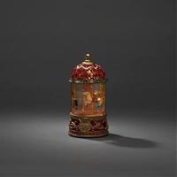 Konstsmide 4293-550 LED-lantaarn Warmwit LED Wijnrood, Goud Watergevuld, Timer - thumbnail