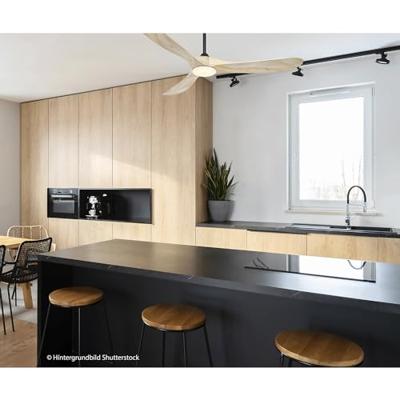 CasaFan ECO GENUINO-L 152 MS-NT Plafondventilator 16.5 W (Ø x h) 1520 mm x 340 mm Zwart (mat) Met afstandsbediening, Met wintermodus CasaFan ECO GENUINO-L 152 MS-NT Plafondventilator 16.5 W (Ø x h) 1520 mm x 340 mm Zwart (mat) Met afstandsbediening, Met wintermodus