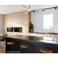 CasaFan ECO GENUINO-L 152 MS-NT Plafondventilator 16.5 W (Ø x h) 1520 mm x 340 mm Zwart (mat) Met afstandsbediening, Met wintermodus - thumbnail