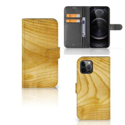 Apple iPhone 12 Pro Max | Book Style Case | Licht Hout