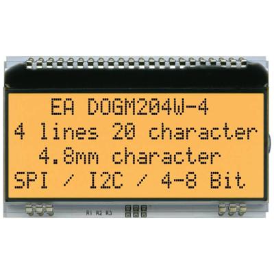 DISPLAY VISIONS 7-segments-display Wit 4.80 mm 3.3 V, 5 V Aantal cijfers: 4 EADOGM204W-A DISPLAY VISIONS 7-segments-display Wit 4.80 mm 3.3 V, 5 V Aantal cijfers: 4 EADOGM204W-A