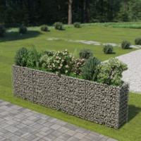 Gabion plantenbak verhoogd 360x50x100 cm gegalvaniseerd staal - thumbnail