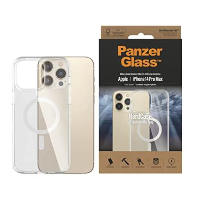 PanzerGlass MagSafe Hardcase Backcover Apple iPhone 14 Pro Max Transparant MagSafe compatible