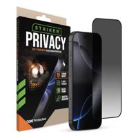 Striker D3O Xtreme Impact Privacy Glass Screen Protector - Black Frame - Apple iPhone 16 Pro - thumbnail