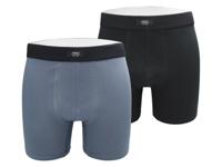 MEXX Set van 2 heren boxers (Marineblauw/blauw, L) - thumbnail