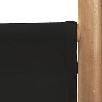 Kamerscherm 3-panelen inklapbaar 120 cm bamboe en canvas - thumbnail