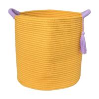 Mand colors hoog - oranje/paars - ø34x34 cm - thumbnail