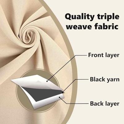 VidaXL Zwart-out gordijnen met ringen 2 pcs crème 225 x 140 cm