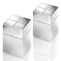 Sigel Neodymium magneet C30 Ultra-Strong (b x h x d) 20 x 30 x 20 mm Dobbelsteen Zilver 2 stuk(s) BA707 - thumbnail