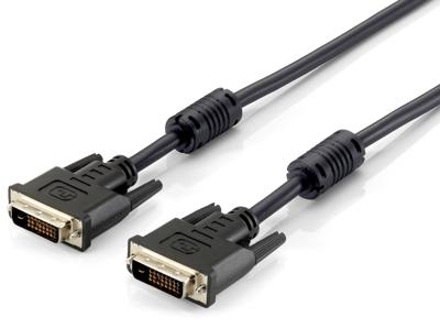 Equip DVI-kabel Digital DualLink monitorkabel DVI-D 24 + 1 stekker > DVI-D 24 + 1 stekker, 10,00 m