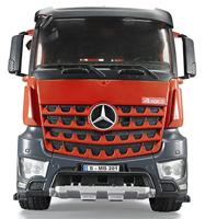 Bruder MB Arcos bouwvrachtwagen met kraan grijper palletvorken en 2 pallets 1:16 - thumbnail