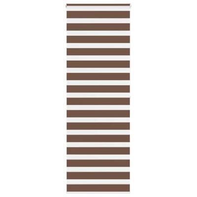 VidaXL Zebra rolgordijn 70x200 cm stofbreedte 65,9 cm polyester bruin VidaXL Zebra rolgordijn 70x200 cm stofbreedte 65,9 cm polyester bruin