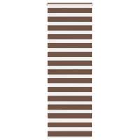 VidaXL Zebra rolgordijn 70x200 cm stofbreedte 65,9 cm polyester bruin - thumbnail
