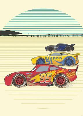 Komar Into Adventure Fotobehang Disney - Cars - Stream Lines - IADX4-040