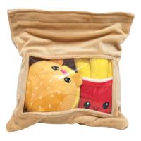 Yummis Together Plush Figures 2 Pack Burger & Fries in Take Away Bag 21 cm - thumbnail