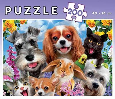 200-delige puzzel: Dierenselfie - EDUCA meerkleurig 200-delige puzzel: Dierenselfie - EDUCA meerkleurig