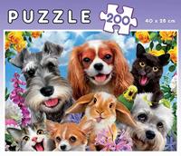 200-delige puzzel: Dierenselfie - EDUCA meerkleurig - thumbnail