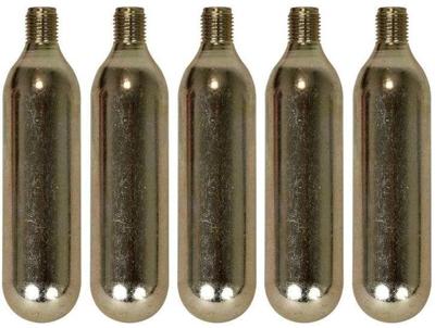 DRESCO Co2- cartridge brandless met draad - 5 stuks à 16 gram DRESCO Co2- cartridge brandless met draad - 5 stuks à 16 gram
