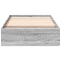 Bedframe met lades bewerkt hout grijs sonoma eiken 120x200 cm - thumbnail