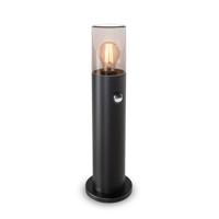 Blaze PIR LED Sokkellamp buiten zwart - 45 cm - Schemer- en bewegingssensor - Padverlichting - E27 - IP44 - Tuinlantaarn - Staande buitenlamp - thumbnail