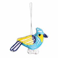 Hanger Ornament Traditioneel Blauwe Vogel (13 cm) - thumbnail